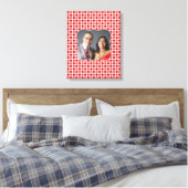 Foto Red Polka [16x20] Zoll Canvas Print Leinwanddruck (Insitu (Schlafzimmer))