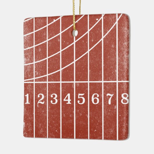 Foto Red Track Weihnachtsdekoration für Läufer Keramikornament (Links)