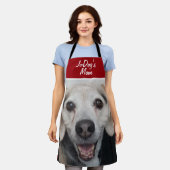 Foto Red White Dog Mama Schürze (Getragen)
