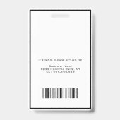 Foto Registered Nurse Ausweis (Rückseite)