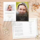 Foto-Reihenfolge des Beerdigungsprogramms