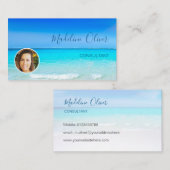 Foto Reisen Beruflich Ocean Beach Blue Visitenkarte (Vorne/Hinten)