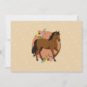 Foto Reiten Party Einladung Pony (Rückseite)