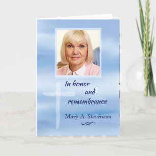 Foto Religiöses Beileid Anpassbarer Name mit Bl Karte