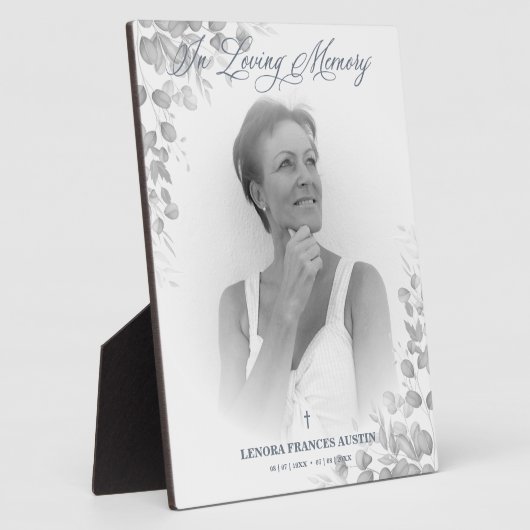 Foto Remembrance Service Liebe im Schwarz-weißen Fotoplatte (Seite)