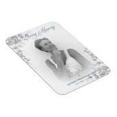 Foto Remembrance Service Liebe im Schwarz-weißen Magnet (Rechte Seite)