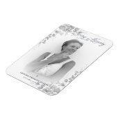 Foto Remembrance Service Liebe im Schwarz-weißen Magnet (Linke Seite)