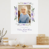 Foto Remembrance Service Liebe Lila Schatten Poster (Küche)