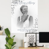Foto Remembrance Service Liebe Schwarz & Weiß Poster (Heimbüro)