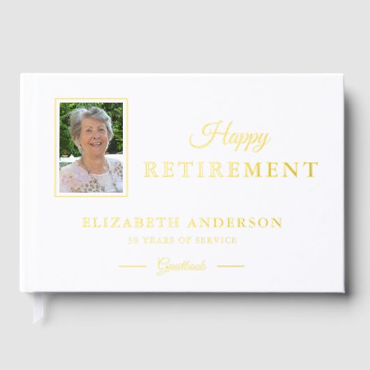 Foto Rente Party Gold Foil Gästebuch (Vorderseite)