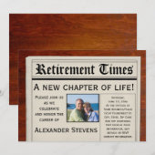 Foto Rente Party Spaß Zeitung Einladung (Vorne/Hinten)