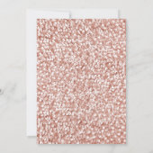 Foto-Rente - Rose Gold Black Einladung (Rückseite)