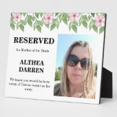 Foto reserviert für das Hochzeitszeichen der Mutte Fotoplatte (Seite)