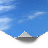 Foto "Restful Clouds" Poster (Ecke)