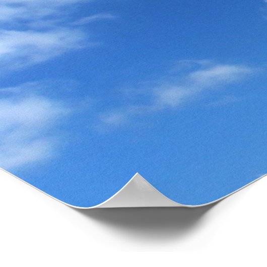 Foto "Restful Clouds" Poster (Ecke)