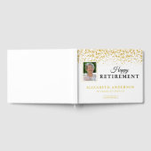 Foto Retirement Party Gäste Gold Glitzer Gästebuch (Voll)