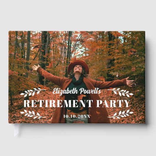 Foto Retirement Party Gästebuch (Vorderseite)