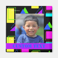 FOTO RETRO 80er NEON FLUORO FARBE GEOMETRISCHE FOR