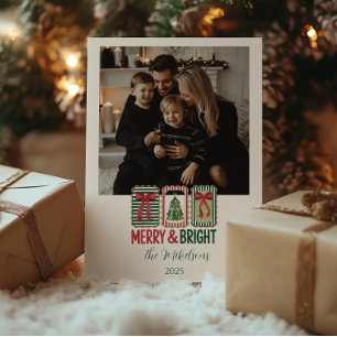 Foto Retro Frohe und strahlende Weihnachten