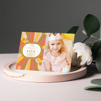 Foto Retro Groovy 70er Jahre Themed Kindergeburtst