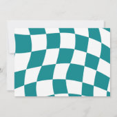 FOTO RETRO SMILEY POOL PARTY EINLADUNG (Rückseite)