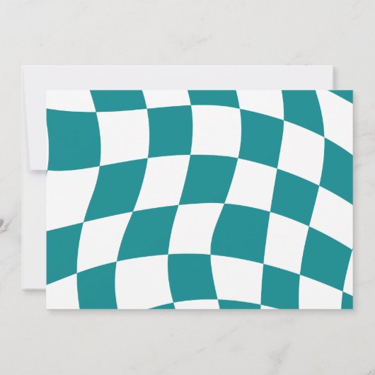 FOTO RETRO SMILEY POOL PARTY EINLADUNG (Rückseite)