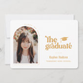 Foto Retro Type Abschluss Ankündigung (Vorderseite)