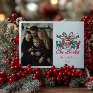Foto Retro Weihnachtsmann Frohe Weihnachten Coquet