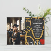 Foto RN Abschluss-Feier Einladung (Stehend Vorderseite)