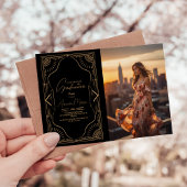 Foto Roaring 20er Gatsby Art Deco Abschluss Einladung