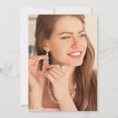 Foto Roaring 20er Gatsby Art Deco Brautparty Einladung (Rückseite)