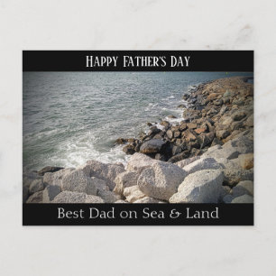 Foto Rocky Ocean Shore Best Vater Postkarte