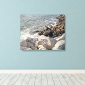 Foto Rocky Ocean Shore Leinwanddruck (Insitu (Holzboden))