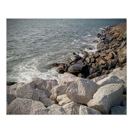 Foto Rocky Ocean Shore Poster (Vorderseite)