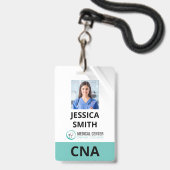 Foto Rollenkennzeichen Abzeichen Ausweis (Front with Lanyard)