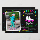 Foto Roller Einladung zum Geburtstag Sk8 (Vorne/Hinten)