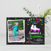 Foto Roller Skate Einladung Sk8 Party (Stehend Vorderseite)
