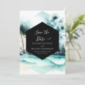 Foto Romance Nautical Wedding Save The Date (Stehend Vorderseite)