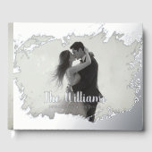 Foto Romantic Elegante Foil Gästebuch (Vorderseite)