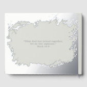 Foto Romantic Elegante Foil Gästebuch (Rückseite)