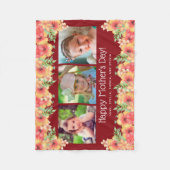 Foto Rosa Blume Muttertagsblanket Fleecedecke (Vorderseite)