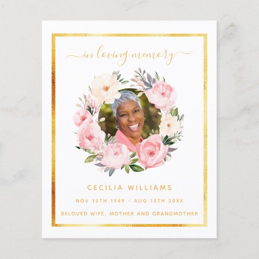 Foto Rosa Blumenbeerprogramm (Vorderseite)