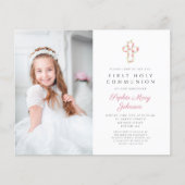 Foto Rosa Blumenkreuz Erste Kommune (Vorderseite)