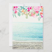 Foto Rosa Brautparty Einladung (Rückseite)