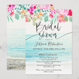 Foto Rosa Brautparty Einladung