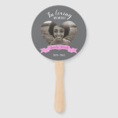 Foto-Rosa-Farbbandgebläse Fächer (Vorderseite)