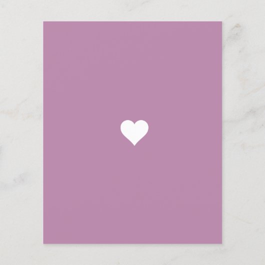 Foto Rosa Filter Probe Abendessen Einladung (Rückseite)