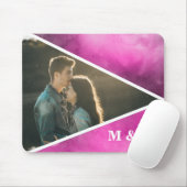 Foto Rosa Initialen Mousepad (Mit Mouse)