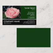 Foto - Rosa Kamelien Visitenkarte (Vorne/Hinten)