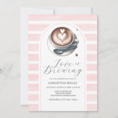 Foto Rosa Liebe Braut Brautparty Einladung (Vorderseite)